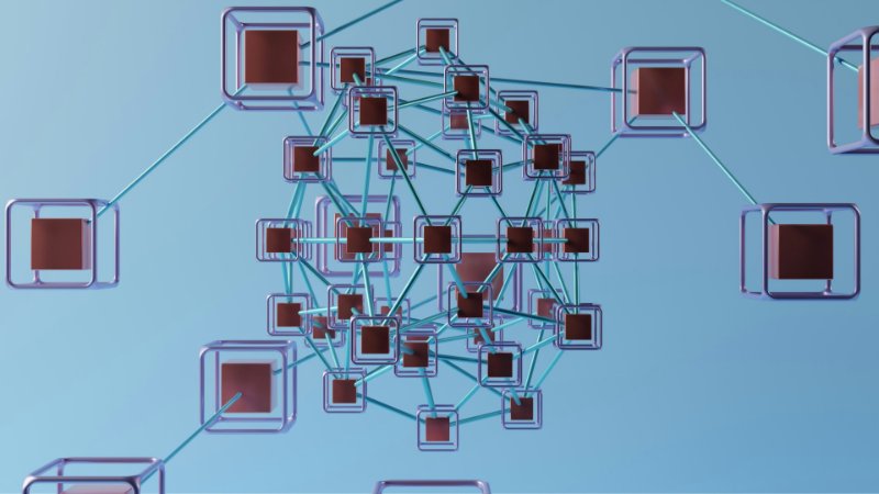 Abstract technology-inspired illustration representing headless CMS, APIs, and distributed content delivery architecture