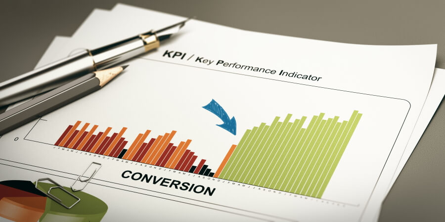 graph of conversions, performance monitoring to boost ROI